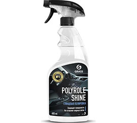 SREDSTVO ZA CISCENJE I SJAJ PLASTIKE KOZE GUME  POLYROLE SHINE 600ML 110388 GRASS