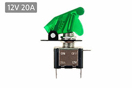 PREKIDAC TOP GUN 12V 20A ZELENI 58096 CARMOTION