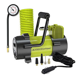 KOMPRESOR 12V 10 BAR SPIRALNO CREVO 400 CM ANALOGNI MANOMETAR 4 ADAPTERA 63342 CARMOTION