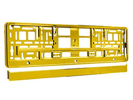 OKVIR ZA TABLICU METALIK 520X114 ZLATNI 63450  CARMOTION