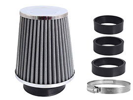  FILTER ZA VAZDUH KONUSNI 120X130X90 SREBRO|HROM 86003  CARMOTION