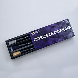 TITANIUM ČETKICE ZA DETAILING- SET OD 3 KOMADA 8048