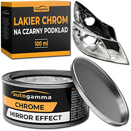 HROM BOJA SE EFEKTOM OGLEDALA NA CRNOJ PREMAZU 100ML AKC-CHROM-BLACK-100 AUTOGAMMA