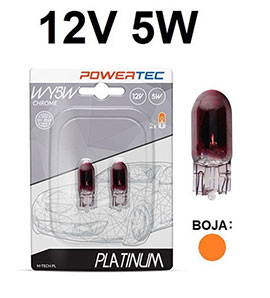 AUTO SIJALICA W5W 12V 5W PTZCH28-02B CHROME M-TECH