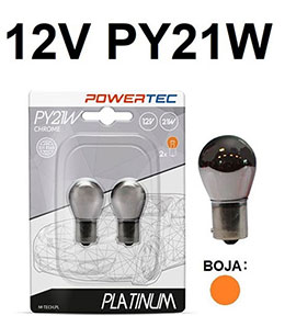 AUTO SIJALICA PY21W 12V 21W PTZCH36-02B CHROME M-TECH