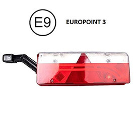 STOP LAMPA EUROPOINT 3 LEVA 24V LED+ STANDARDNE SIJALICE WTL107 M-TECH